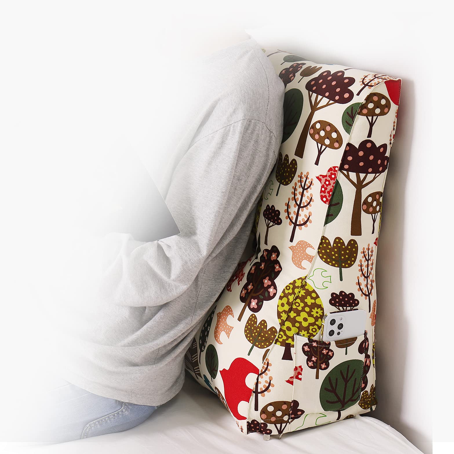 Versatile Wedge Pillow Backrest Cushion