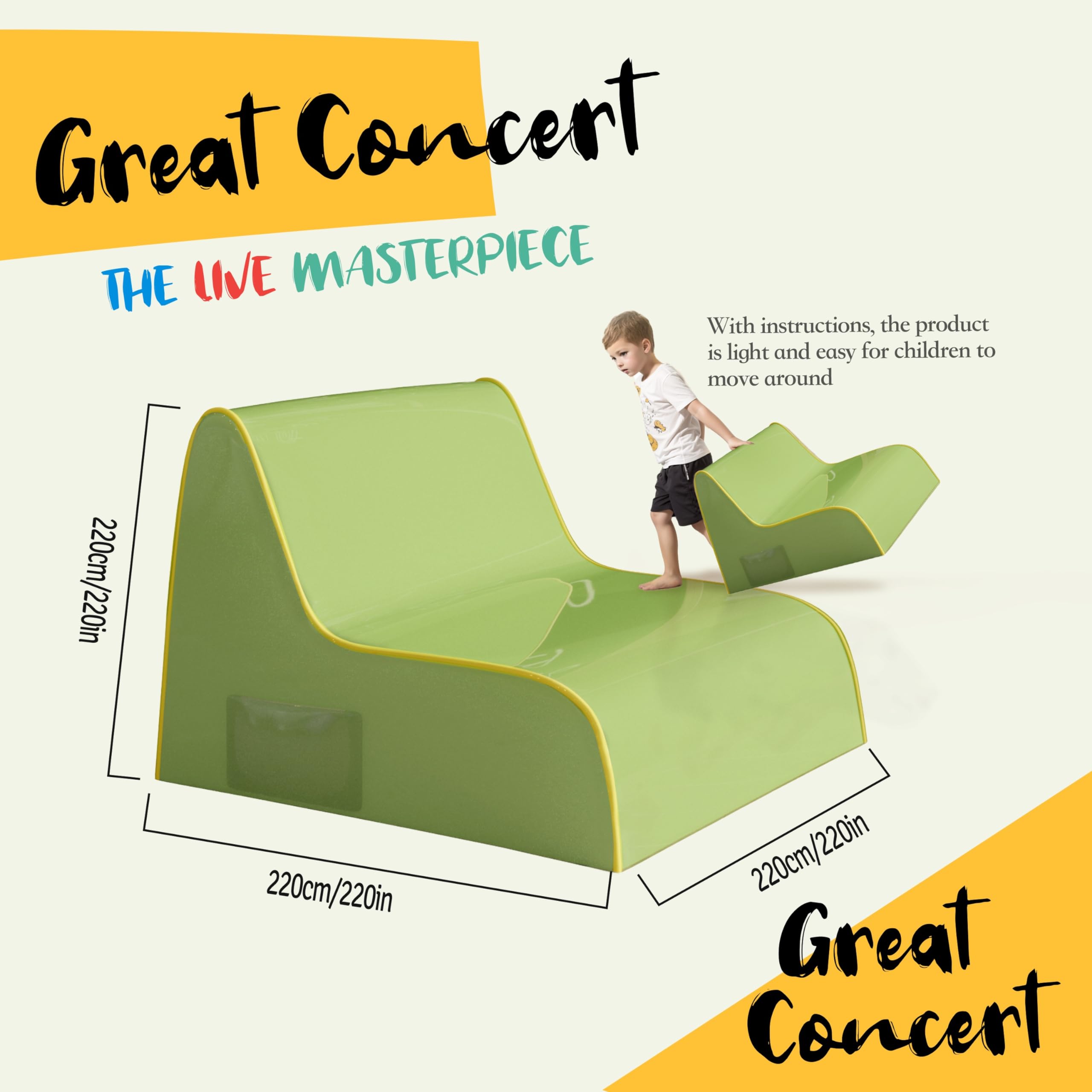 SketchPad Kids Doodle Sofa – Green