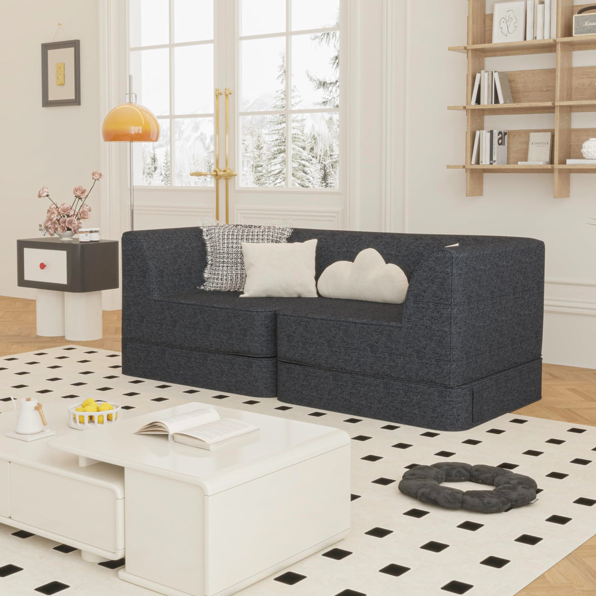 Customizable Modular Loveseat Sectional Sofa