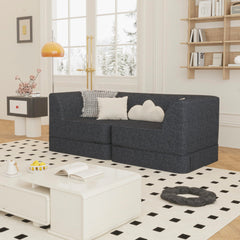 Customizable Modular Loveseat Sectional Sofa