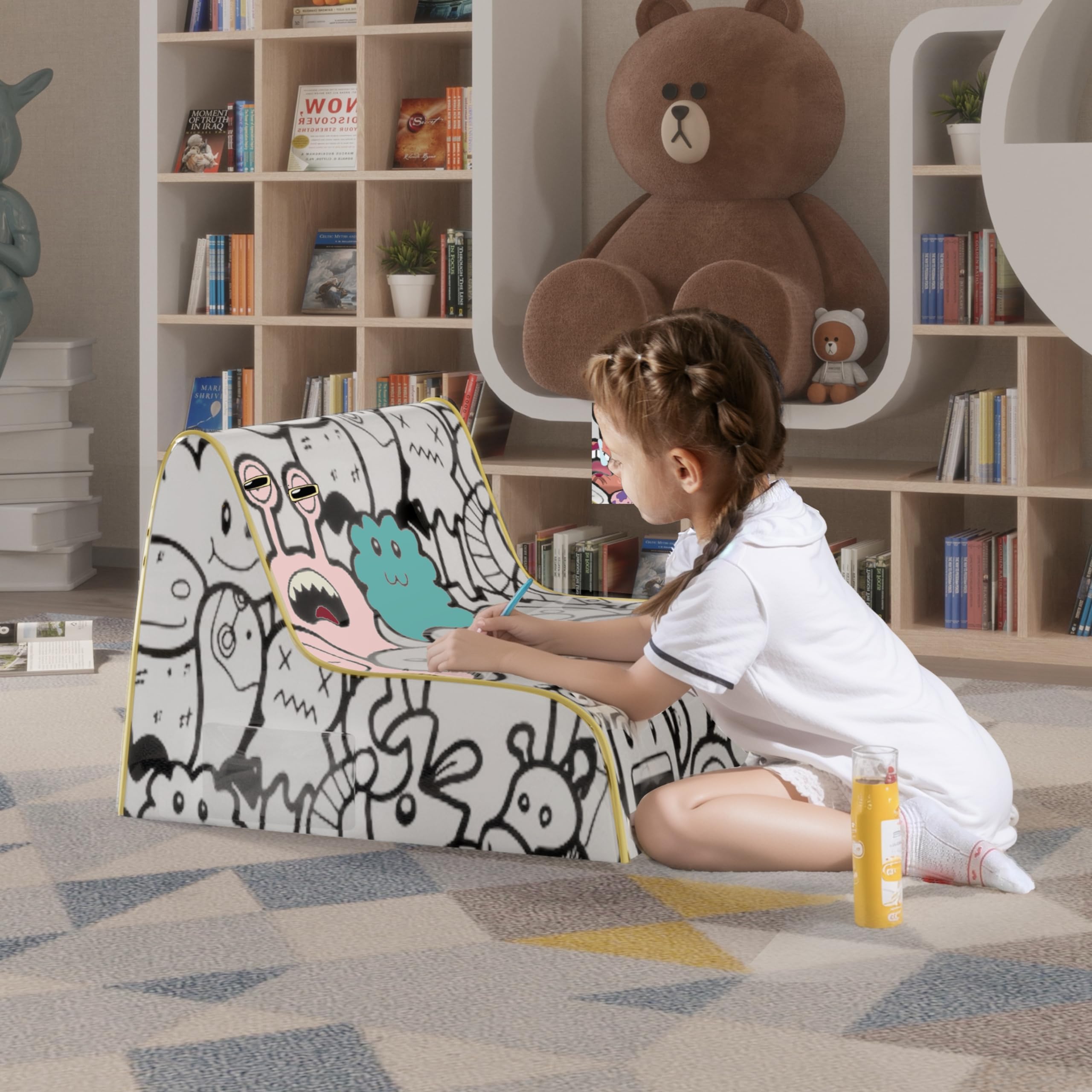 SketchPad Kids Doodle Sofa – White