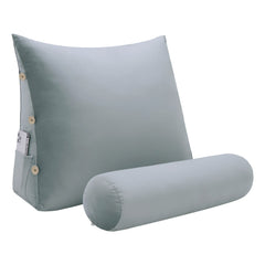 Adjustable Neck Back Support Pillows With Bolster Velvet