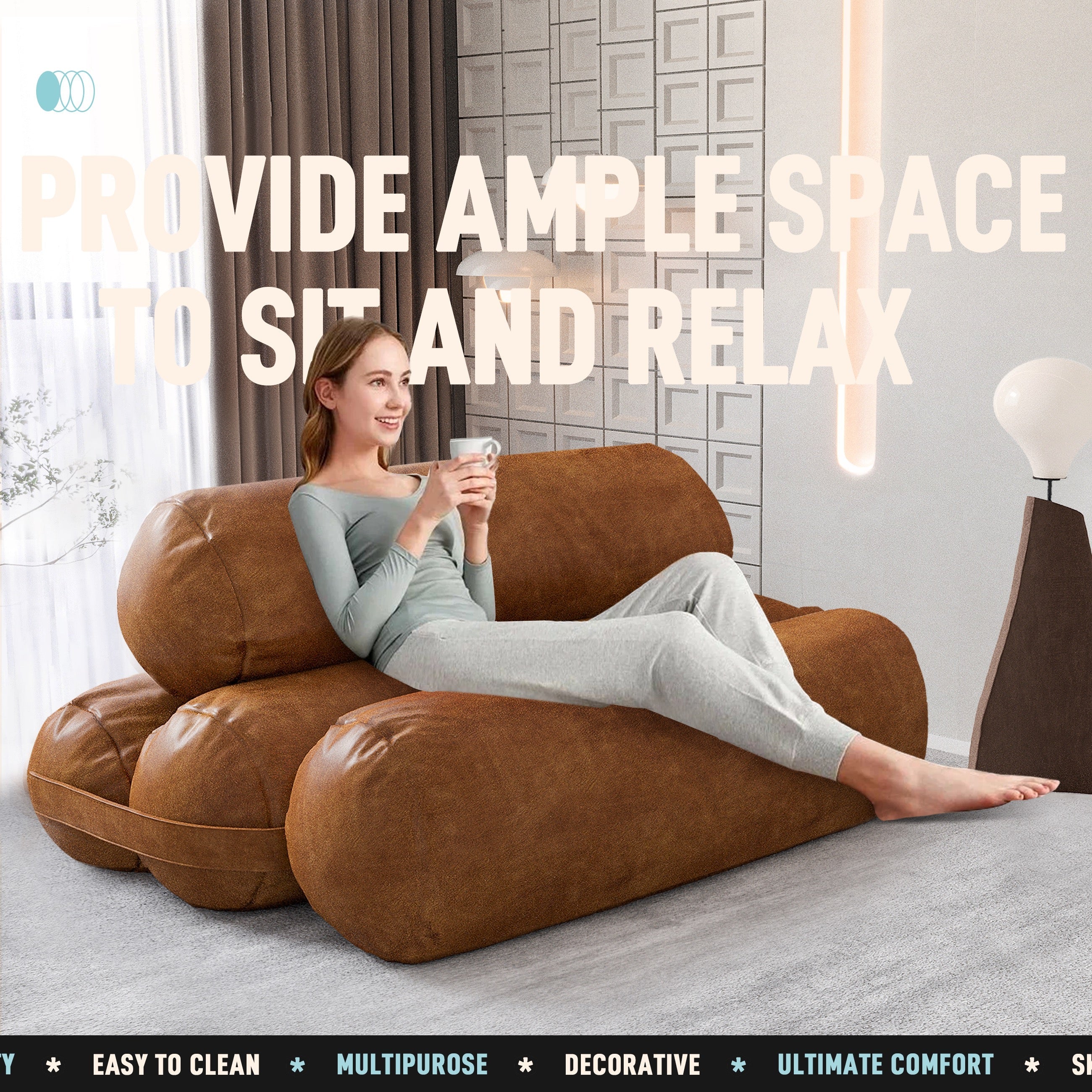 Adjustable Lazy Floor Sofa Bed