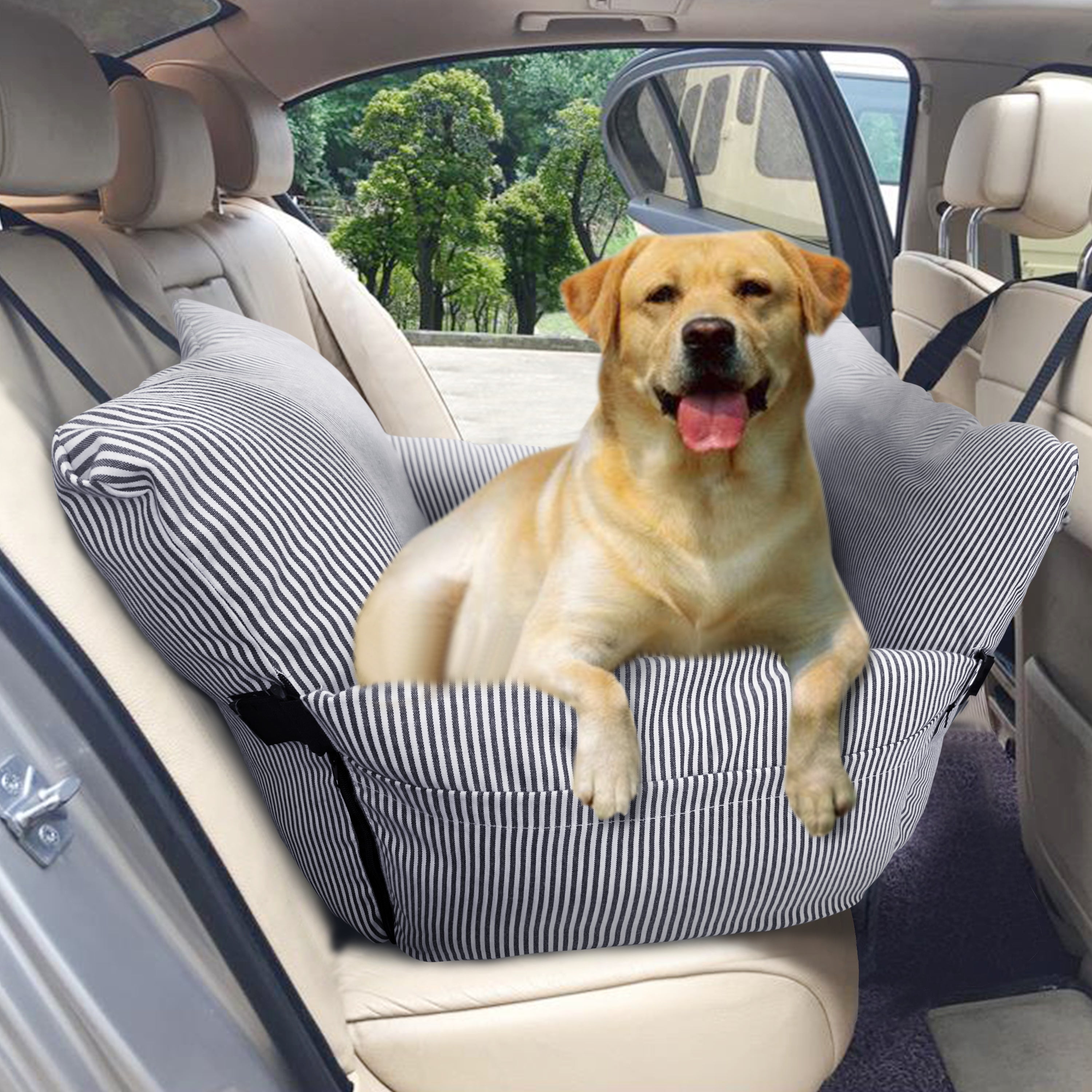 Car Seat Booster Seat for Dogs, Pet Travel Bed — blue