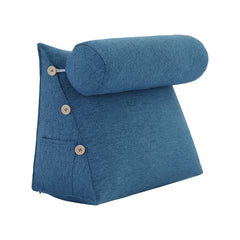 Adjustable Neck Back Support Pillows With Bolster Linen