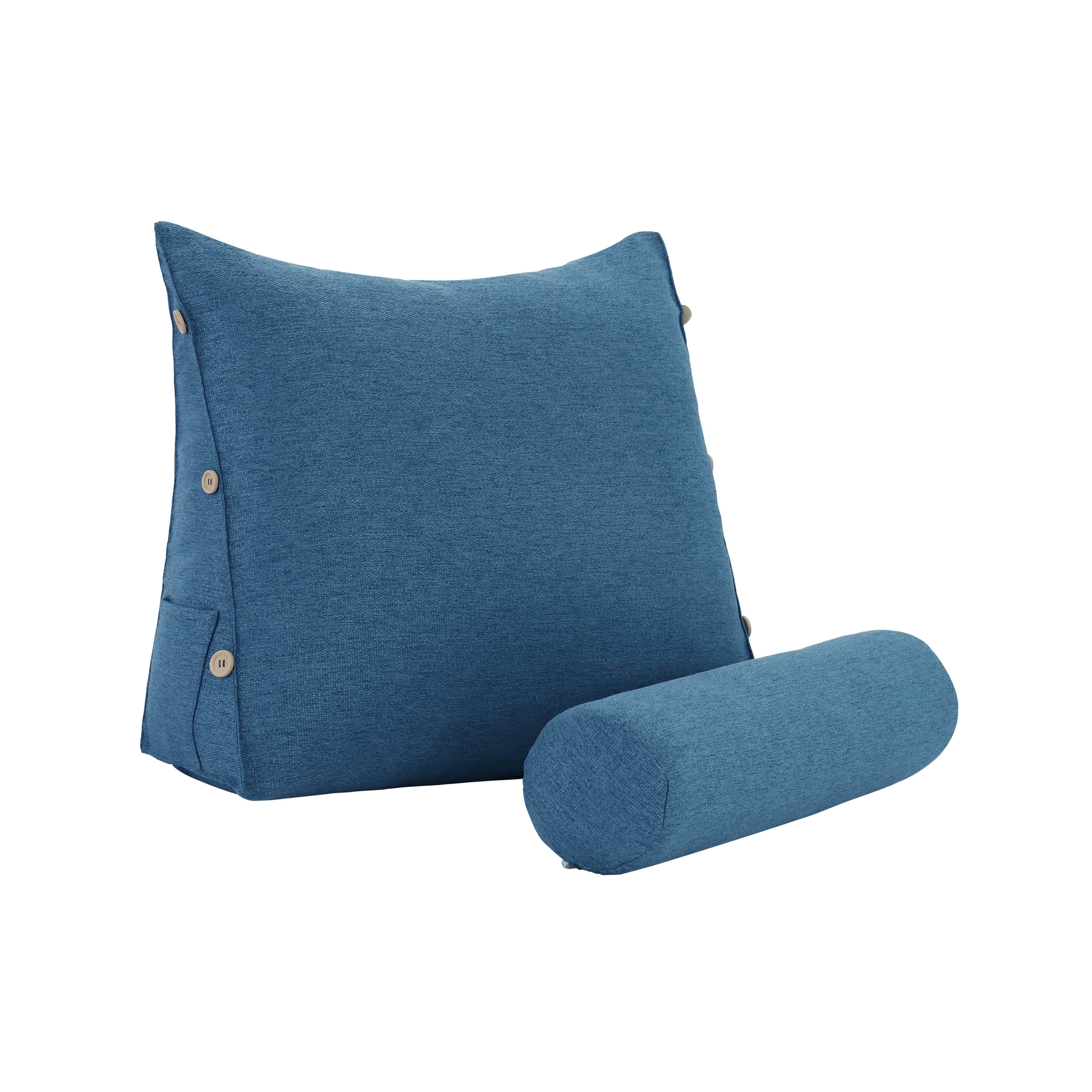 Adjustable Neck Back Support Pillows With Bolster Linen